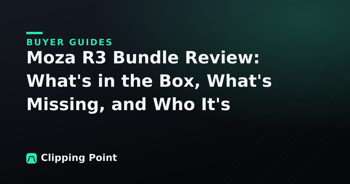 Moza R3 Bundle Review: What's in the Box, What's Missing, and Who It's Really For