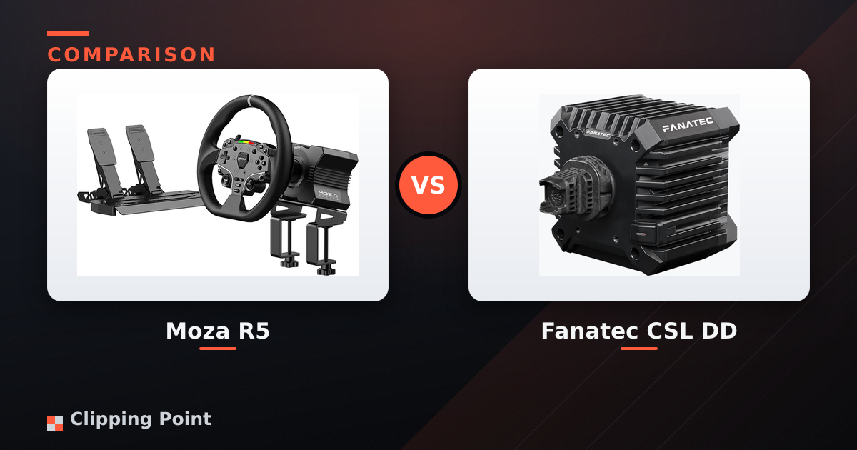 Featured image of post Moza R5 vs Fanatec CSL DD: Which Entry Direct Drive Wins in 2026?