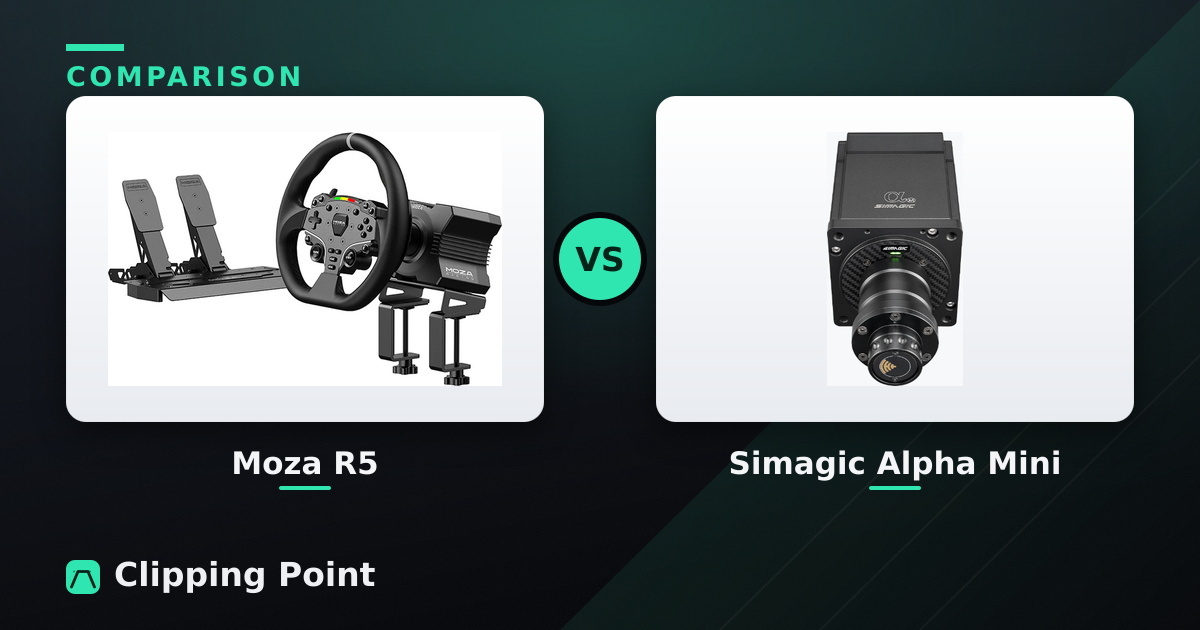 Moza R5 vs Simagic Alpha Mini: Entry DD Torque Showdown