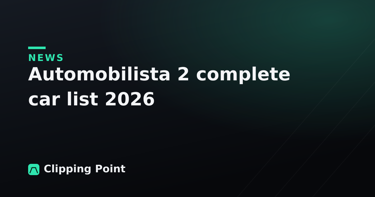 Automobilista 2 complete car list 2026