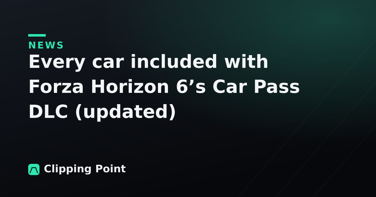 Every car included with Forza Horizon 6’s Car Pass DLC (updated)
