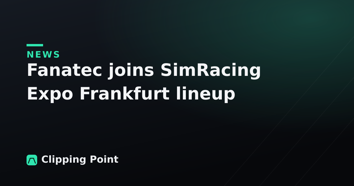 Fanatec joins SimRacing Expo Frankfurt lineup