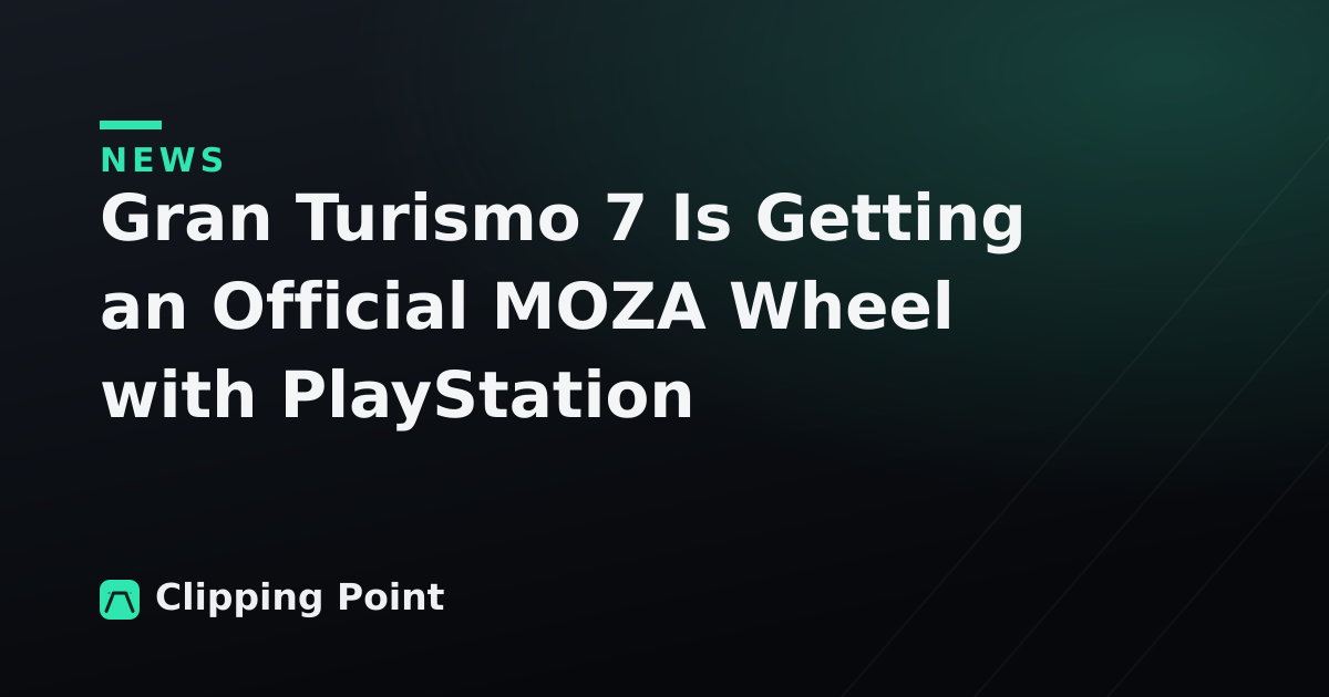 Gran Turismo 7 Is Getting an Official MOZA Wheel with PlayStation Compatibility