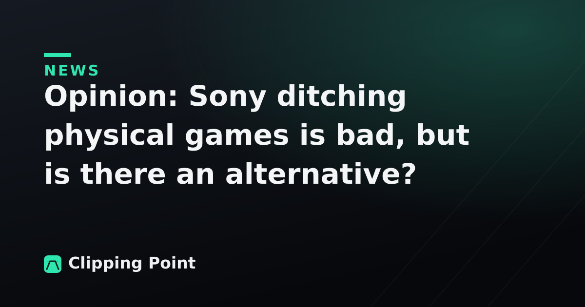 Opinion: Sony ditching physical games is bad, but is there an alternative?
