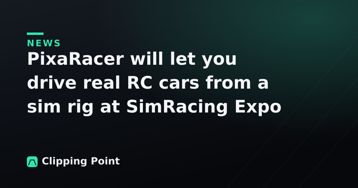 PixaRacer will let you drive real RC cars from a sim rig at SimRacing Expo Frankfurt