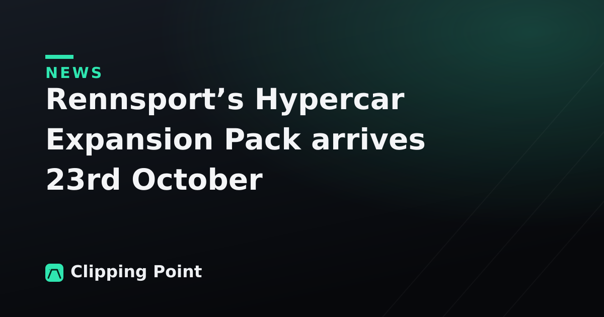Rennsport’s Hypercar Expansion Pack arrives 23rd October