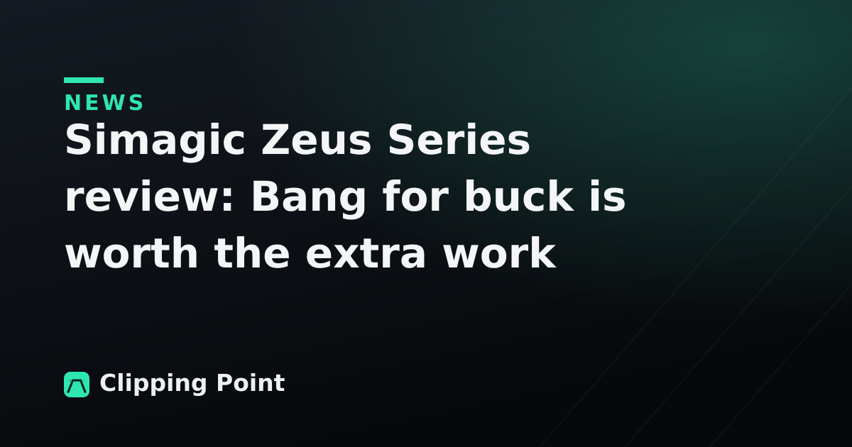 Simagic Zeus Series review: Bang for buck is worth the extra work