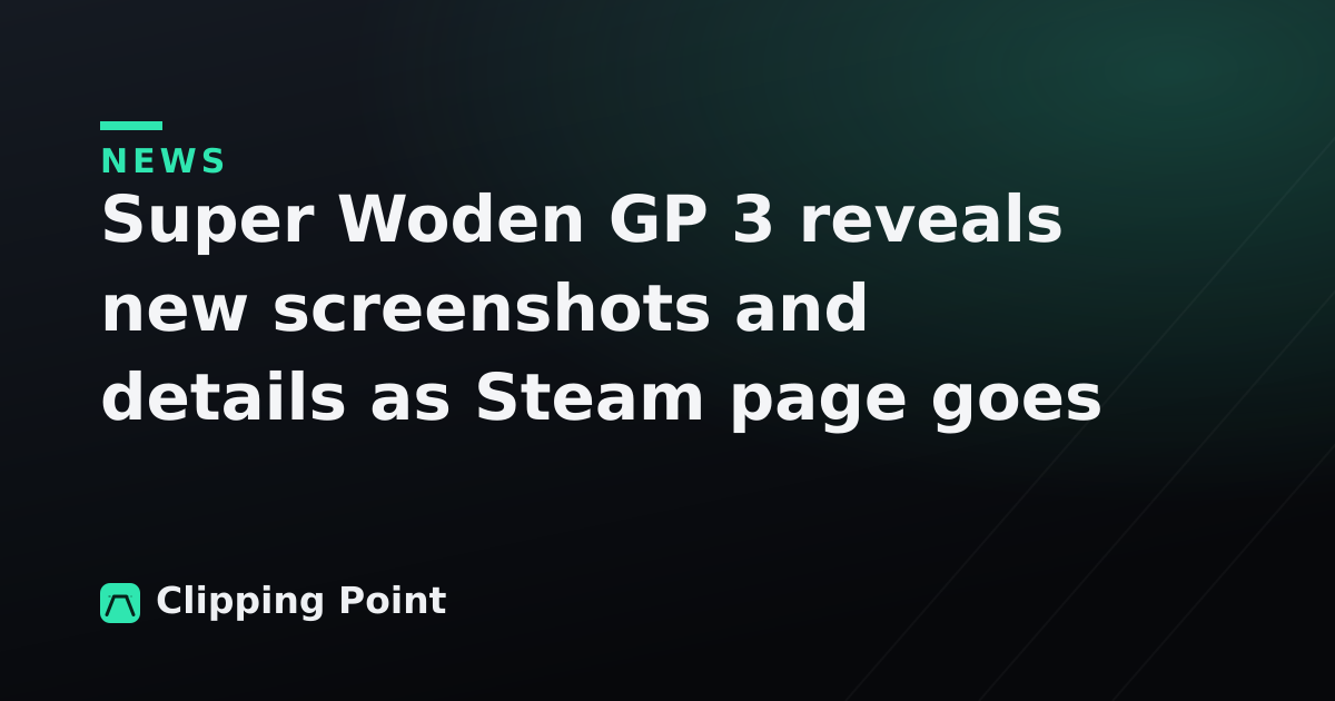 Super Woden GP 3 reveals new screenshots and details as Steam page goes live